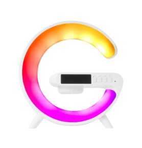 Aga RGB LED Lampa 5v1 s bezdrátovou nabíječkou Bílá