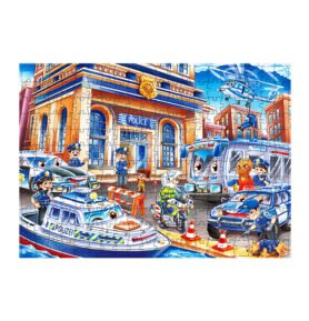 Aga4Kids Dětské puzzle Policie 240 dílků