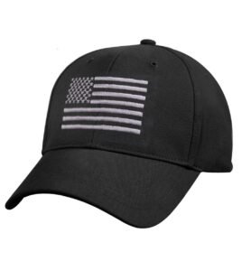 ROTHCO čepice baseball US vlajka ČERNÁ/STŘÍBRNÁ