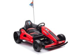 LEAN CARS Dětská elektrická motokára A035 Drift červená