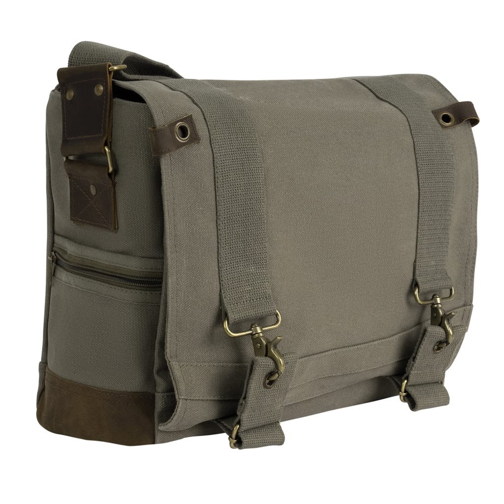 ROTHCO taška VINTAGE přes rameno B-15 PILOT MESSENGER ZELENÁ