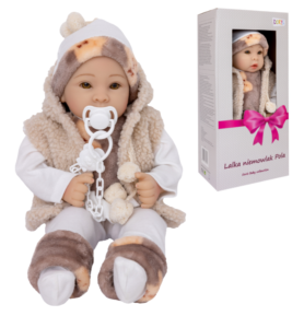 Doris vonící Panenka v pyžamu vzor 70 s dudlíkem