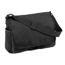 ROTHCO taška VINTAGE přes rameno 38 x 28 x 15 cm TMAVĚ ŠEDÁ