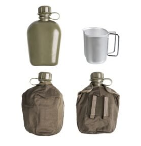 Láhev polní plastová RAKOUSKÁ s obalem a pítkem