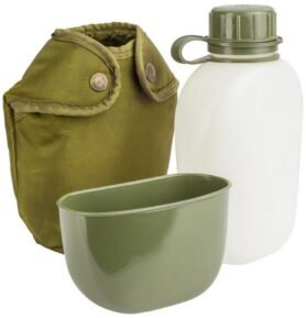 Láhev polní NORSKÁ 1 litr s obalem a pítkem nová