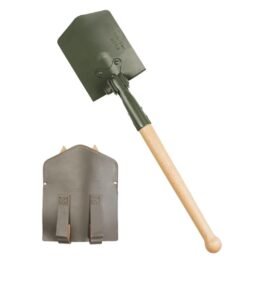 MIL-TEC lopatka BW typ sklopný s kopáčkem a koženým pouzdrem