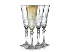 Lyngby Glas Sklenice na šampaňské Melodia 16cl (4 ks)