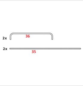 Konstrukce stříšky na houpačku Parma Antracit PATIO