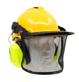 3M helma dřerubecká se štítem a sluchátky PELTOR OPTIME III