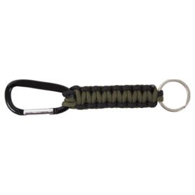 ROTHCO klíčenka PARACORD s karabinou ZELENO-ČERNÁ