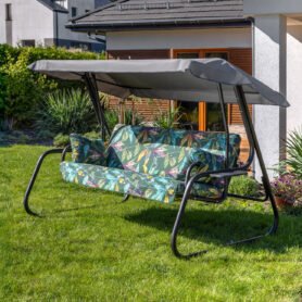 Zahradní houpačka Vita Black Edition s bočními stolky G058-02PB PATIO