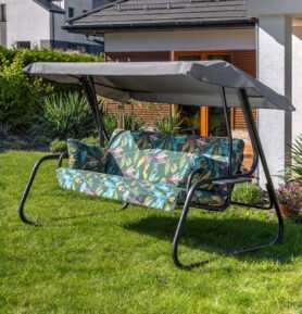 Zahradní houpačka Vita Black Edition s bočními stolky G058-02PB PATIO