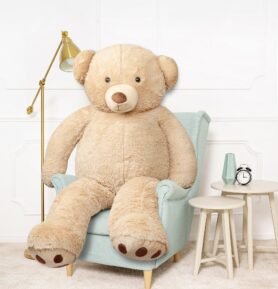 Tomido Plyšový medvěd Adam 190 cm světle hnědý