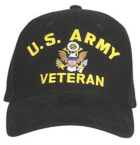 ROTHCO čepice U.S. ARMY VETERAN baseball ČERNÁ
