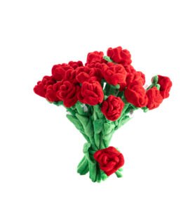 Tomido Kytice plyšových růží 7 kusů 80 cm