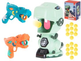 Tomido Střelba na terč hra Hladový dinosaurus sada 2 pistolí 20 kuliček