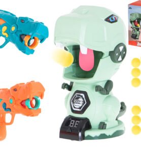 Tomido Střelba na terč hra Hladový dinosaurus sada 2 pistolí 20 kuliček