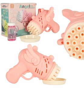 Tomido Pistole na mýdlové bubliny s křídly růžová