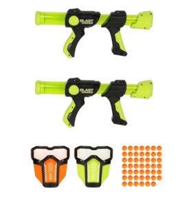 Tomido Pistole na pěnové kuličky sada ochranná maska 2 ks