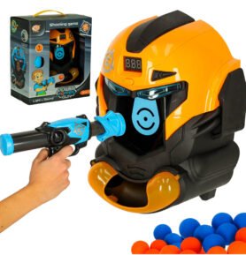 Tomido Dovednostní hra robot s helmou střelba na cíl pistole zaměřovač