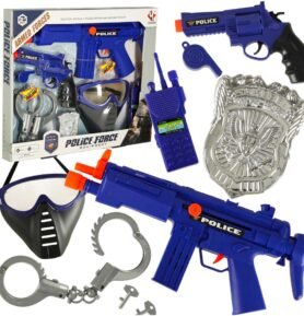 Tomido Policejní sada pro malého policistu pistole puška maska pouta