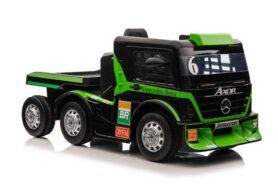 LEAN CARS Elektrické autíčko Mercedes + Návěs XMX622B LCD zelené