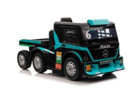 LEAN CARS Elektrické autíčko Mercedes+ Návěs XMX622B Modré LCD