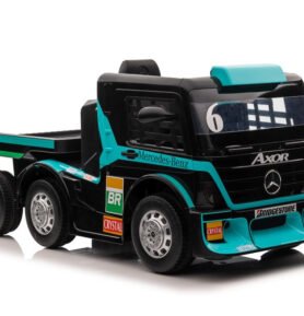 LEAN CARS Elektrické autíčko Mercedes+ Návěs XMX622B Modré LCD