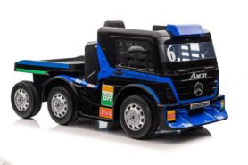 LEAN CARS Elektrické autíčko Mercedes + Návěs XMX622B LCD Tmavě modré