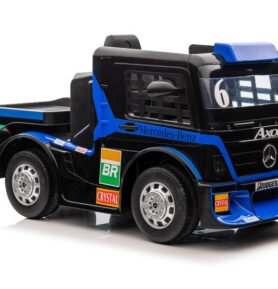 LEAN CARS Elektrické autíčko Mercedes + Návěs XMX622B LCD Tmavě modré