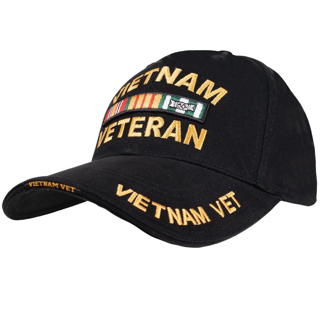 ROTHCO čepice DELUXE VIETNAM VETERAN baseball ČERNÁ