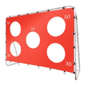 Tomido Fotbalová branka pro děti tréninková 2v1 + plachta na přesnost 215 x 153 x 76 cm