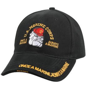 ROTHCO čepice DELUXE MARINE BULLDOG baseball ČERNÁ