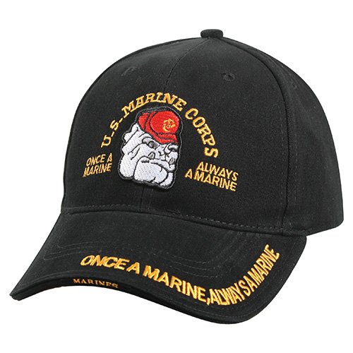 ROTHCO čepice DELUXE MARINE BULLDOG baseball ČERNÁ
