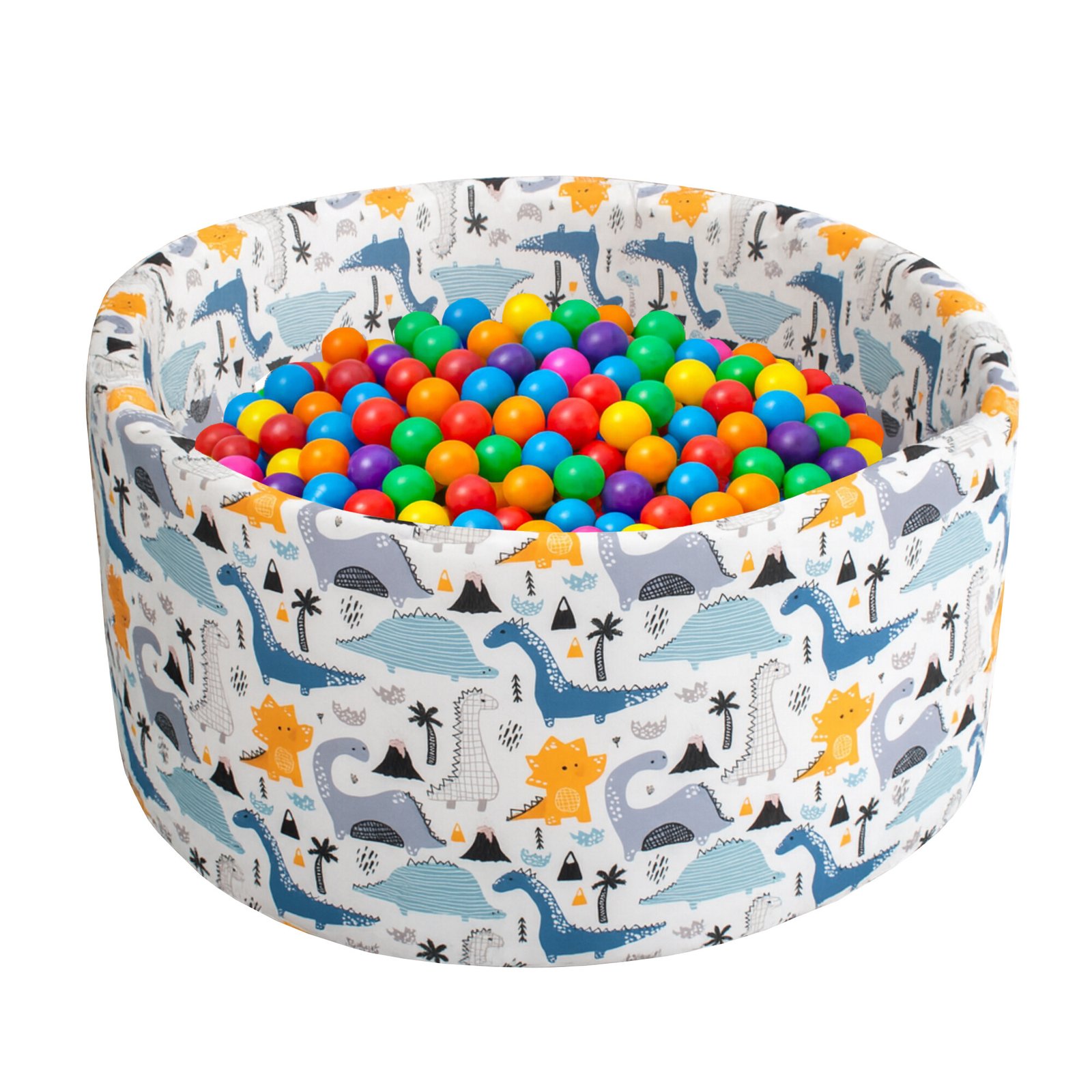 Aga Suchý bazén 90x40 cm s míčky Dinosauři