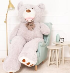 Tomido Plyšový medvídek Amigo 250 cm šedý