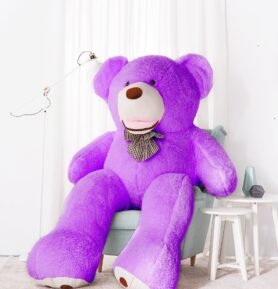 Tomido Plyšový medvěd Amigo 250 cm fialový