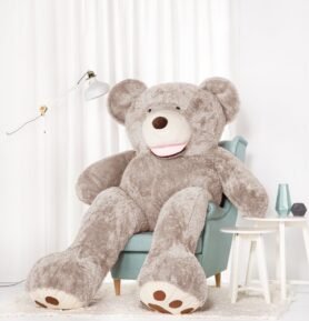 Tomido Plyšový medvídek Amigo 190 cm šedý