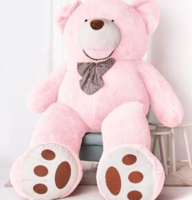 Tomido Plyšový medvěd Amigo 300 cm růžový