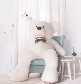 Tomido Plyšový medvídek Amigo 190 cm bílý
