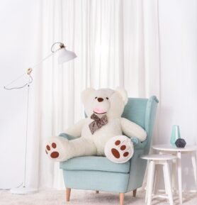 Tomido Plyšový medvídek Amigo 140 cm bílý