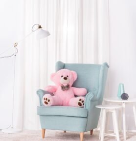 Tomido Plyšový medvěd Amigo 90 cm růžový