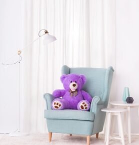 Tomido Plyšový medvěd Amigo 90 cm fialový