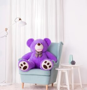 Tomido Plyšový medvěd Amigo 130 cm fialový