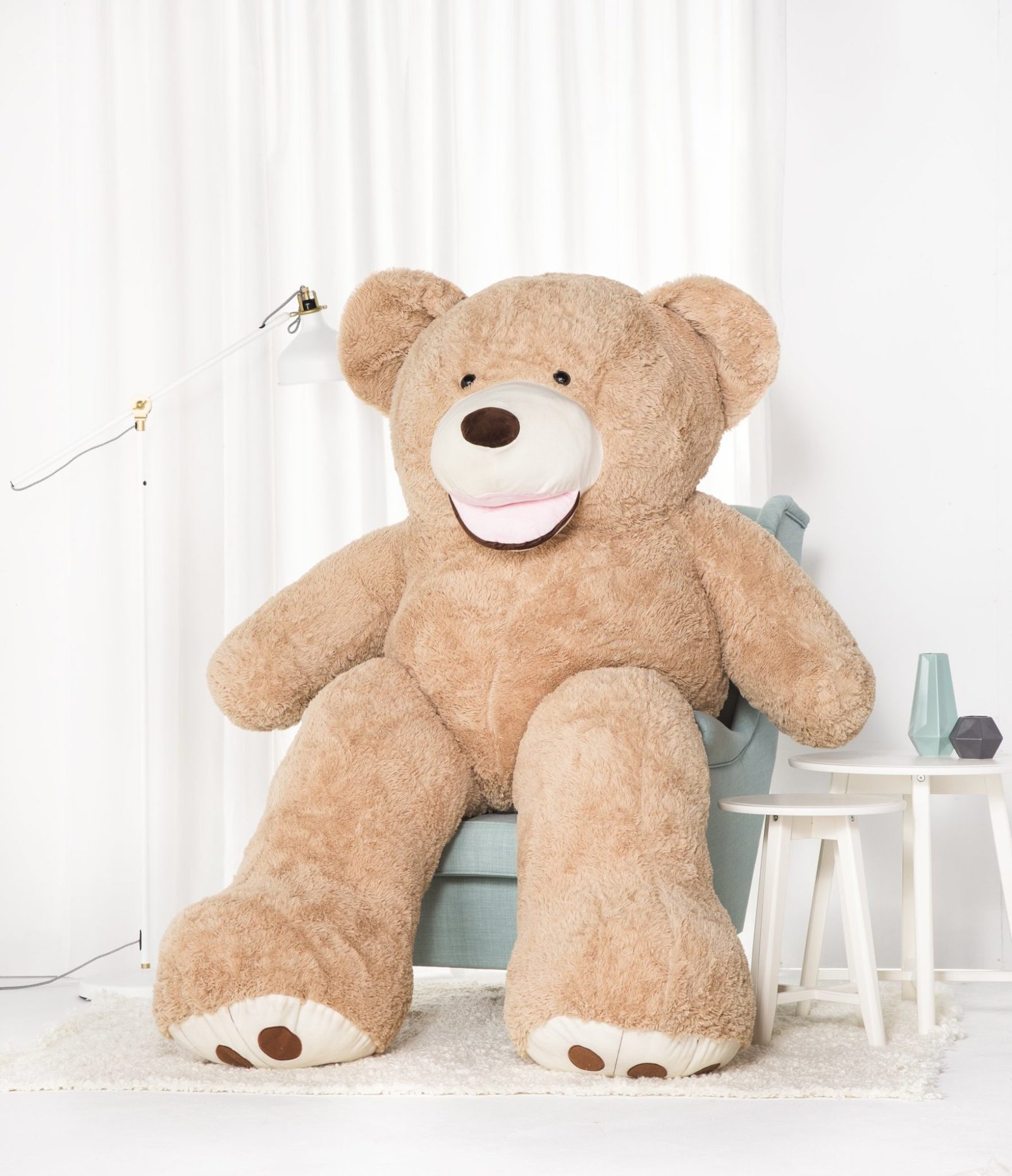 Tomido Plyšový medvěd Amigo 220 cm světle béžový