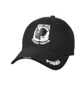 ROTHCO čepice DELUXE POW/MIA baseball ČERNÁ