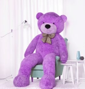 Tomido Plyšový medvěd Classico 250 cm fialový