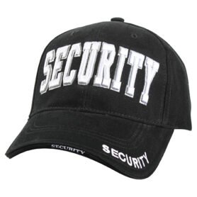 ROTHCO čepice DELUXE SECURITY "bílý nápis" baseball ČERNÁ