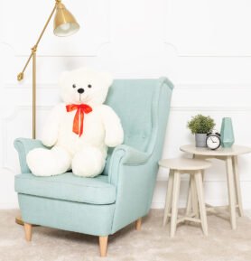 Tomido Plyšový medvěd Bueno 100 cm bílý