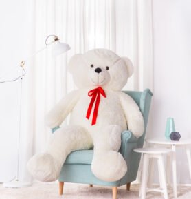 Tomido Plyšový medvěd Bueno 190 cm bílý